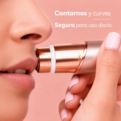 Mervo™ SilkTrim 2 en 1 · Recortadora Facial Recargable